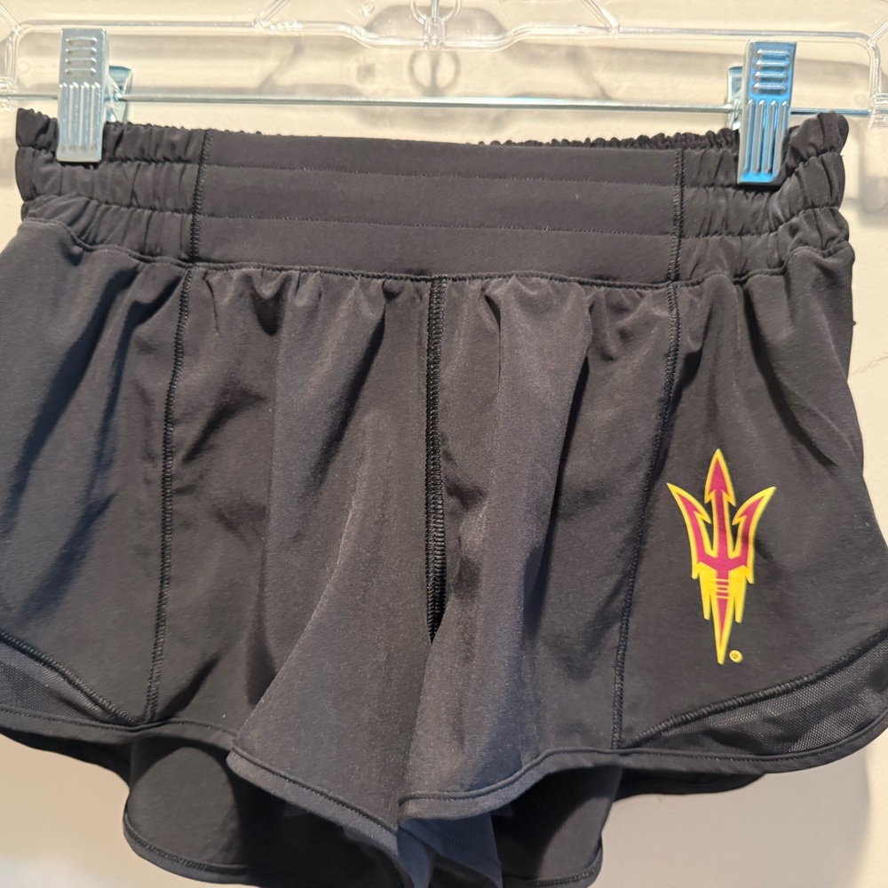Lululemon Athletica Black Skort with Yellow Logo